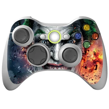 

2PCS/LOT custom joker skin case for xbox 360 skin stickerr Xbox 360 and for xbox 360 Slim Controller #XBOX360ctrl-0350