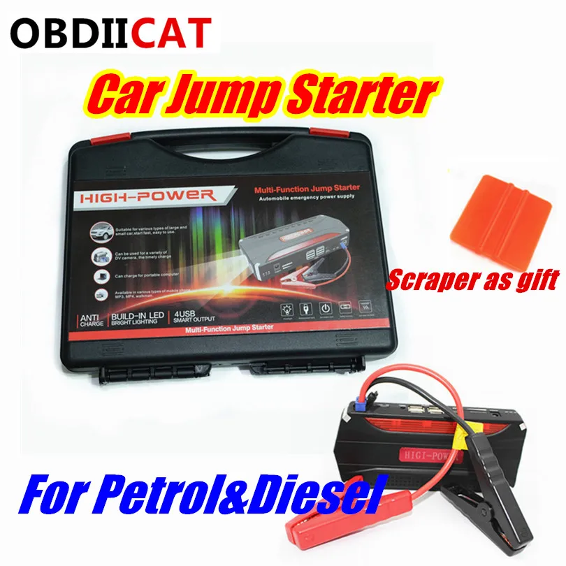

Car Jump Starter Power Bank 12V Portable Starter Hot Sale Multi-function 600A Car Charger Booster Jumper starter Car Battery