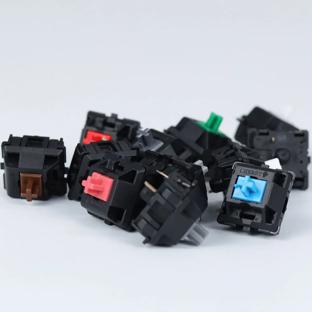 

Original Cherry mx switch 3 pin mechanical keyboard brown blue red white clear silver slilent black gray green switches