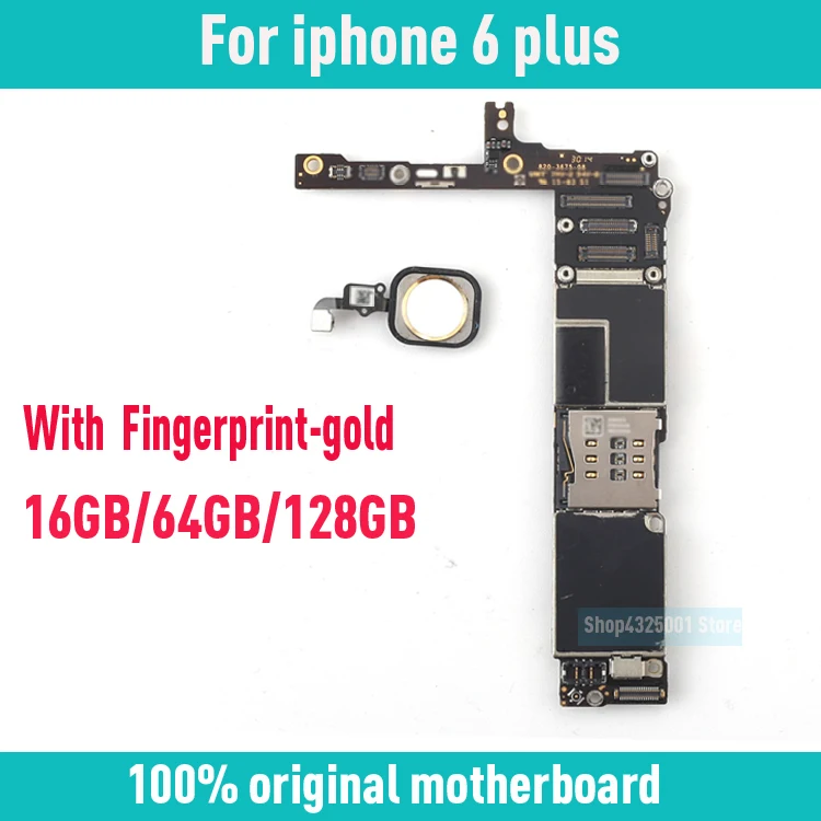 16 Гб/64 Гб/128 ГБ Золотая материнская плата для iphone 6 plus оригинальная