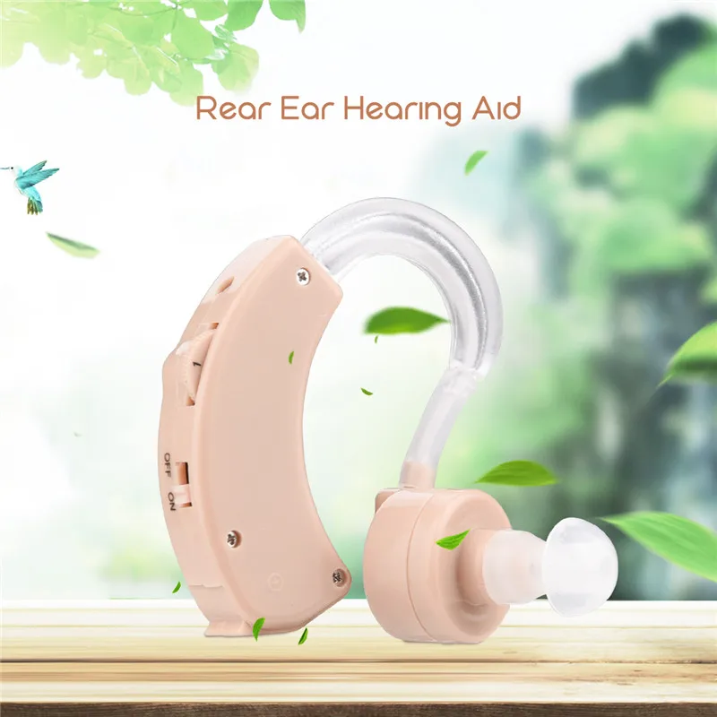 Слуховой аппарат маленький мини за ухом Лучший усилитель звука усилитель голоса для пожилых людей+ гибкий акупунктурный Массажер для ушей зонд