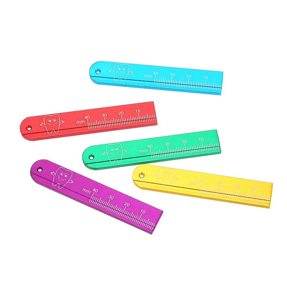 

Dental Lab Dentist Tools Materials Aluminium Dental Rulers Span Measure Scale Endodontic Finger Rulers