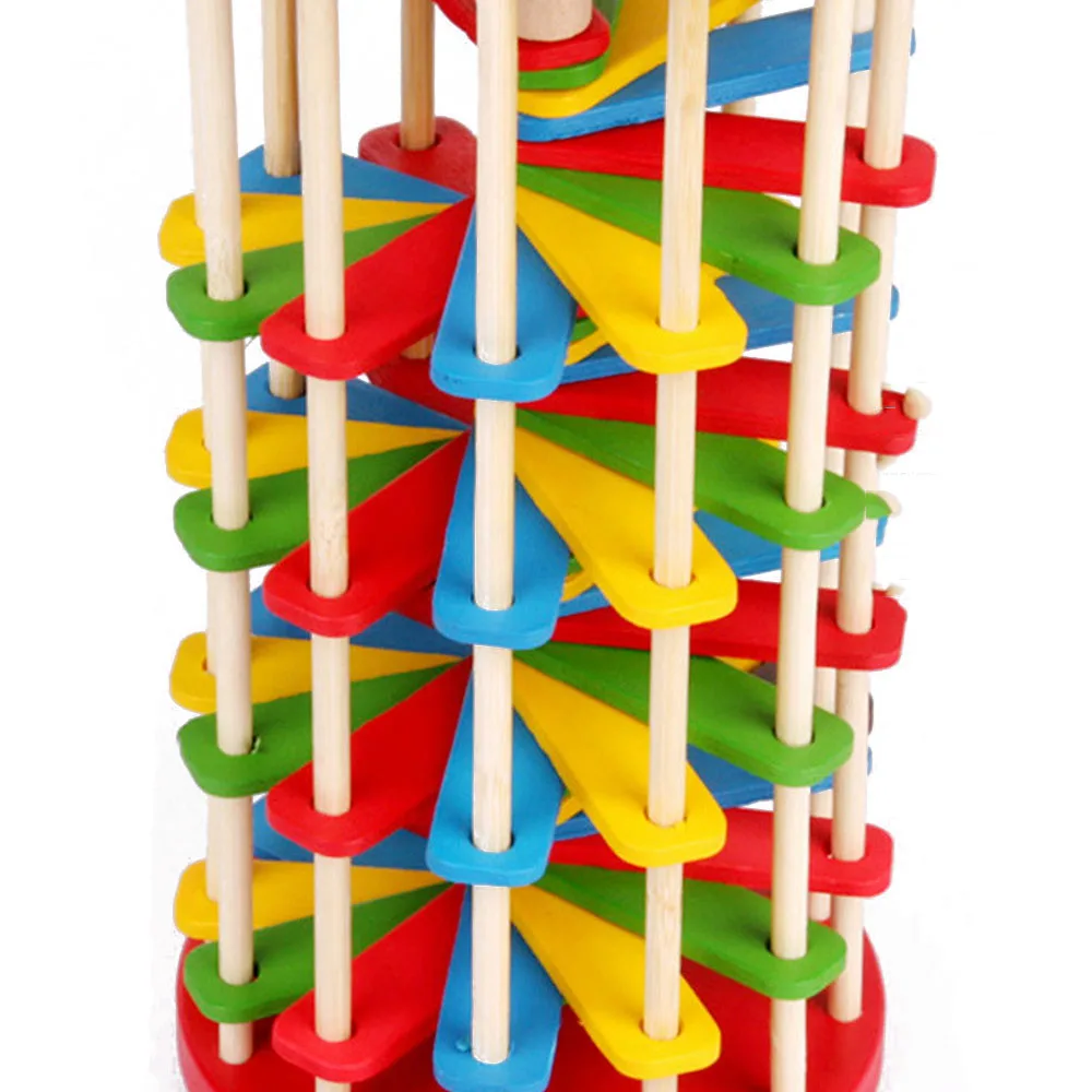 New  Wooden Toys Batting Ladder Hand Knock The Ball Montessori Mathematics Early Educational Colorful To
