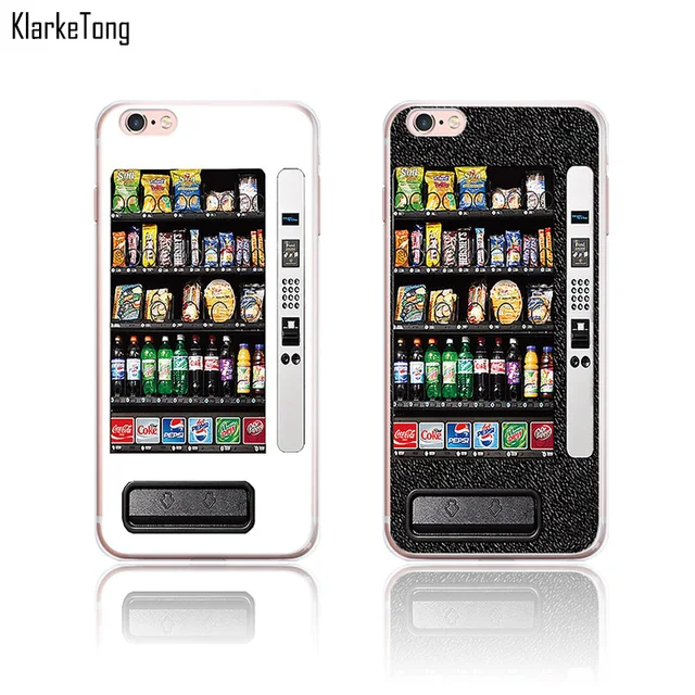 Snack Vending Machine Pattern Ultra Thin TPU Soft Phone Case Cover For