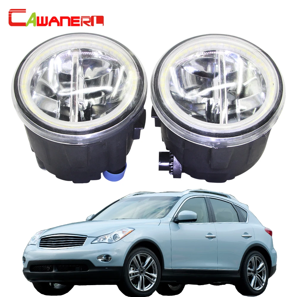 

Cawanerl For Infiniti EX EX25 EX35 EX37 Car LED Bulb Fog Light Angel Eye Daytime Running Light 12V 2008 2009 2010 2011 2012 2013