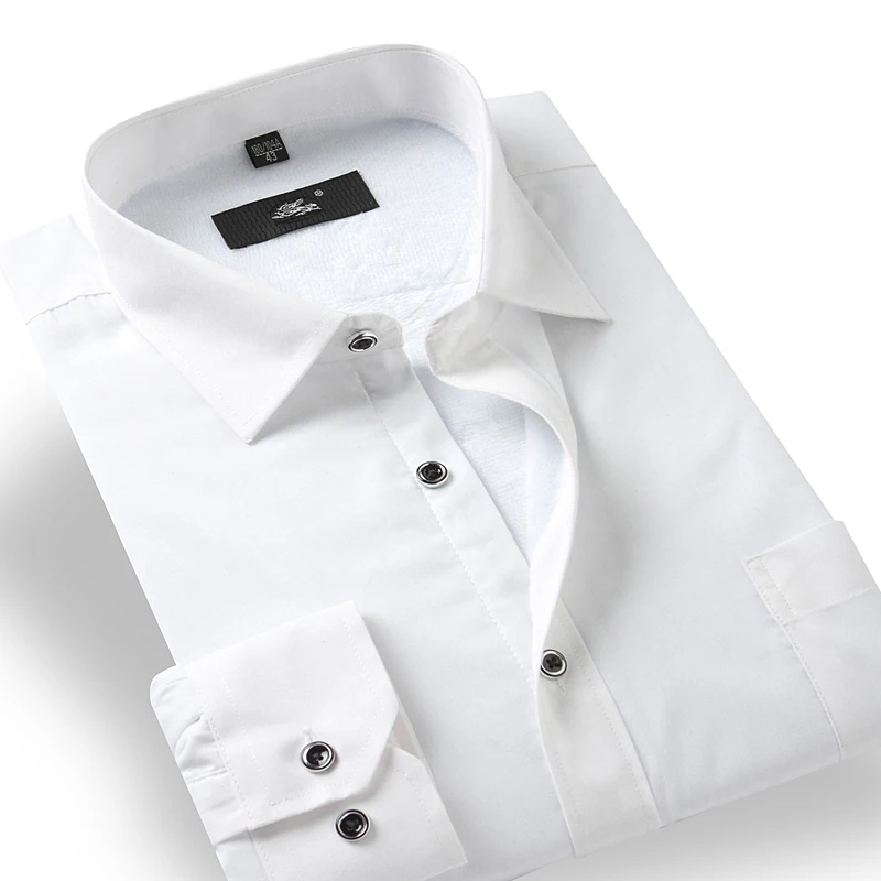 thick white dress shirt