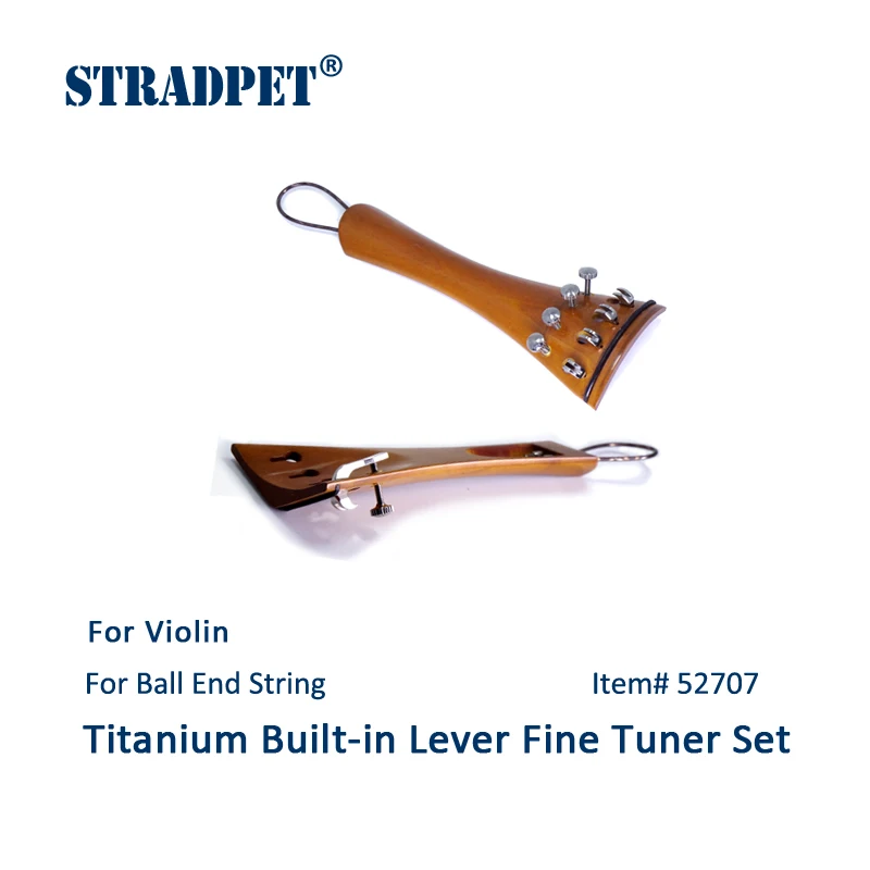 STRADPET встроенный титановый рычаг тонкий тюнер набор для скрипки(один тюнер с его винтами), аксессуары для скрипки