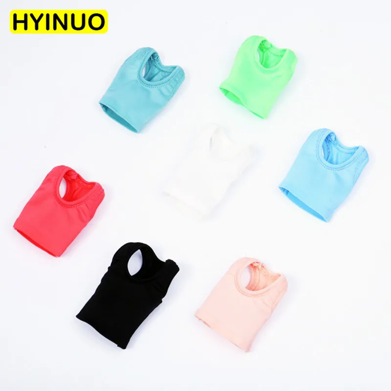 

6 Colors 1/6 Scale Girl Vest Candy Colors Clothes Female Sexy Elastic Sports Vest Clothing Set For 12" Action Figure Female Body