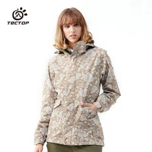 Новое поступление Зимний водонепроницаемый костюм Спортивный Путешествия Кемпинг на открытом воздухе женская одежда с принтом походная куртка женская охотничья одежда