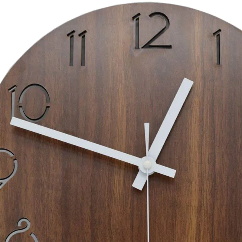 12 дюймов креативные настенные часы в винтажном арабском стиле с арабскими цифрами деревенский стиль кантри тосканский стиль деревянные декоративные круглые Настенные часы