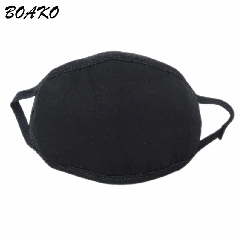 BOAKO, противопылевая хлопковая маска для лица, модные черные маски для лица Kpop, лаки для женщин и мужчин, муфельная теплая маска для рта, забота о здоровье