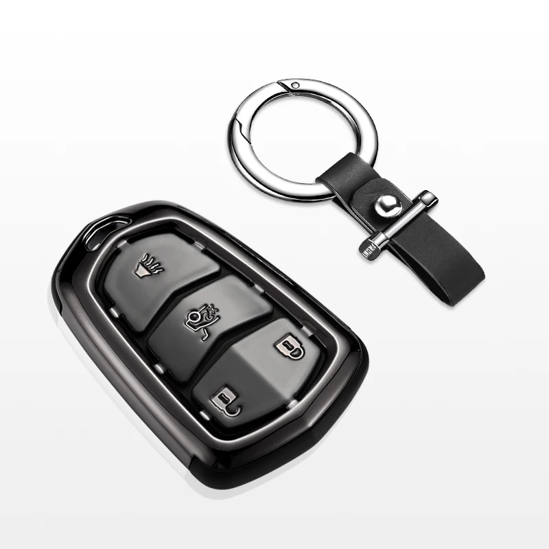 

luckeasy key cover for cadillac ats-l 2017 CT6 PLUG IN 2017 XTS XT4 2018 Car Key bag/case wallet holder key5y