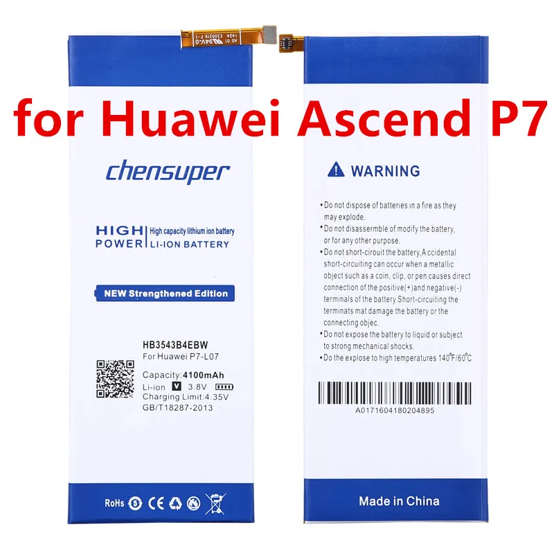 Аккумулятор HB3543B4EBW 4100 мА · ч для Huawei Ascend P7, P7-L07, L09, L00, L10, L05, L11 + Бесплатные инструменты