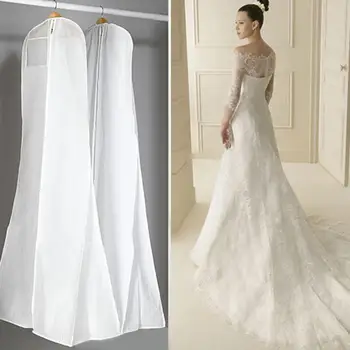

Extra Large Garment Bridal Gown Long Clothes Protector Case Wedding Dress Cover Dustproof Covers Storage Bag For Wedding Dresses