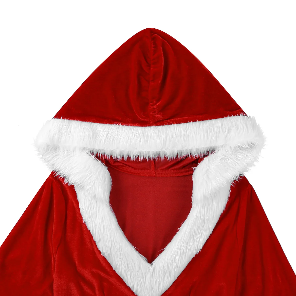TiaoBug/женское красное бархатное платье-пачка с капюшоном; Рождественский костюм для миссис Клаус; ЖЕНСКИЕ НАРЯДНЫЕ вечерние костюмы для косплея; пикантные костюмы с поясом