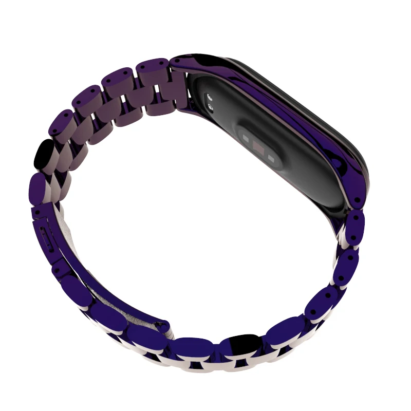 Металлический ремешок Mijobs для Mi Band 3 браслет Xiaomi 3/4 Безвинтовой из нержавеющей