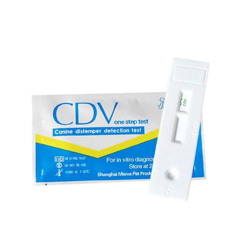 

Hot Canine Dog Distemper Virus CDV/CPV Home Nasal Swab Health Test Paper Pet Dog Supplies FP8 JY20