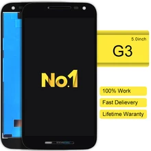 Dhl 30 pcs 2015 novo branco preto para motorola moto g3 g gen display lcd com tela de toque digitador completo Preto Branco