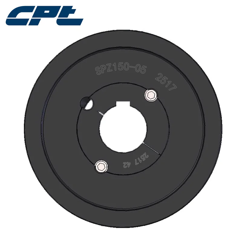 CPT Merek SPZ Sabuk Sheave, 5 Alur, Cocok 2517 Taper Bushing, Padat