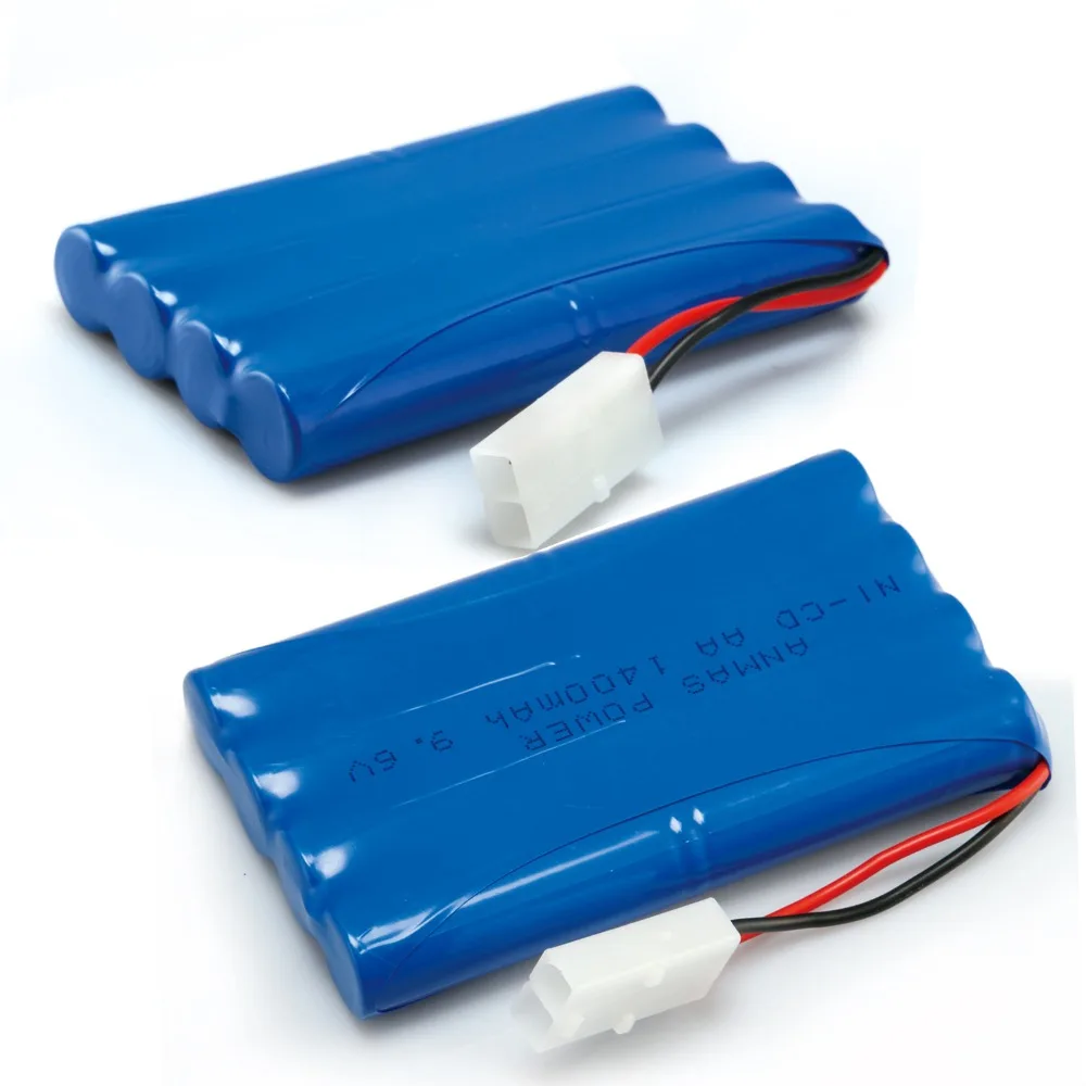 1x Anmas Power 9.6V 1400mAh AA Battery Rechargeable NiCd Batteries Tamiya Plug Remote Controul Toy Lighting 9.6V Battery