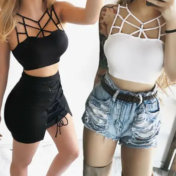 

New Women Ladies Fashion Casual Summer Tank Top Sleeveless Solid Tank Top Vest Camisole Party Clubwear Plus Size
