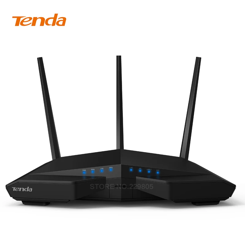 Tenda AC18 WiFi роутер с USB 3,0 AC1900 Смарт двухдиапазонный гигабитный Wi-Fi повторитель 802.11AC дистанционное управление приложение английская прошивка