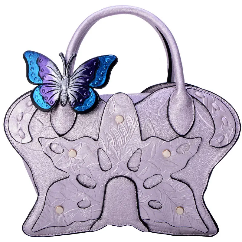 LADSOUL женские сумки Досуг молнии стереоскопический Бабочка Цветочные крылья сумка A9863/G - Цвет: pink