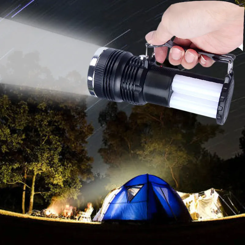

Solar Power Rechargeable Battery LED Flashlight Outdoor Camping Tent Light Lantern Lamp SKD88