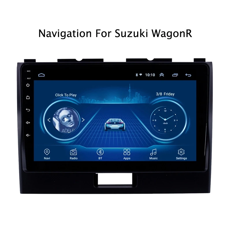 

Super Slim Touch Screen Android 9.1 car radio GPS Navigation for SUZUKI WAGONR 2010 Wagon R+ Stereo Wifi Multimedia Bluetooth