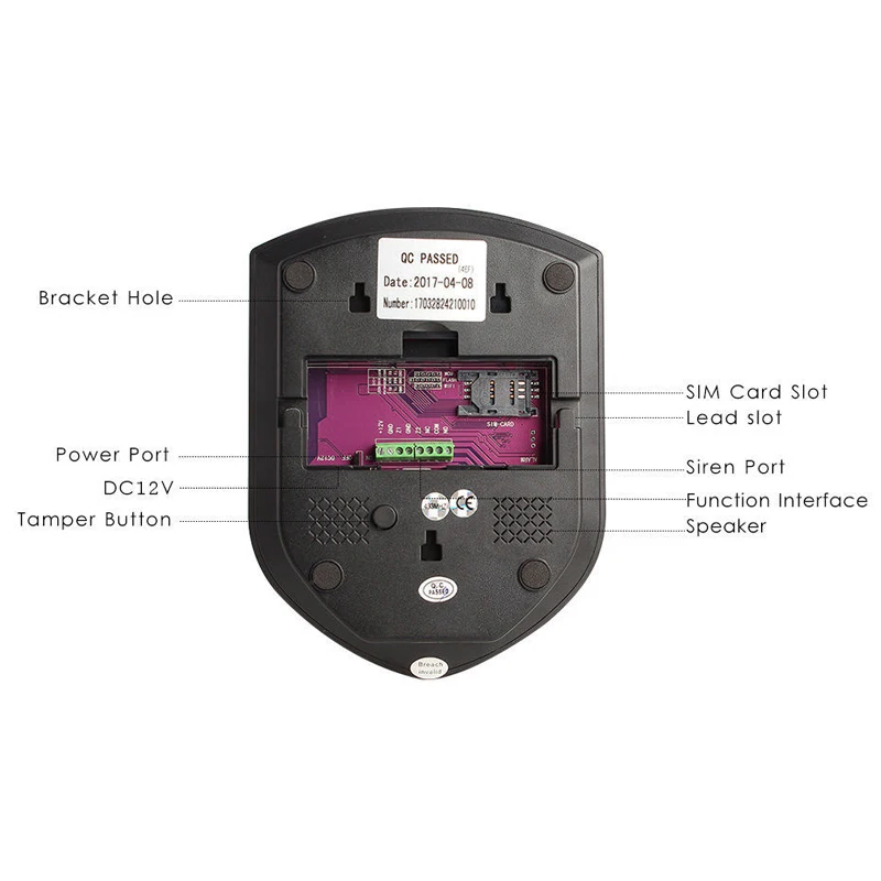 Wolf-Guard WM2GR DIY Беспроводной GSM 2,4 ГГц wifi домашняя сигнализация охранная система щит хост датчик двери PIR детектор движения