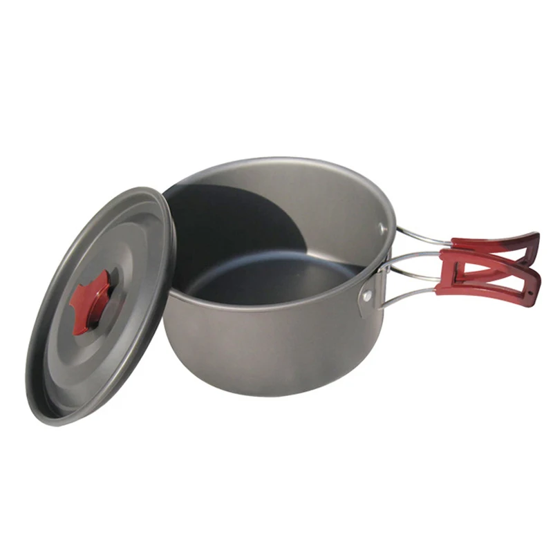 Camping Pot Pan Outdoor Picnic Cookware Set Lightweight Non stick Pots
