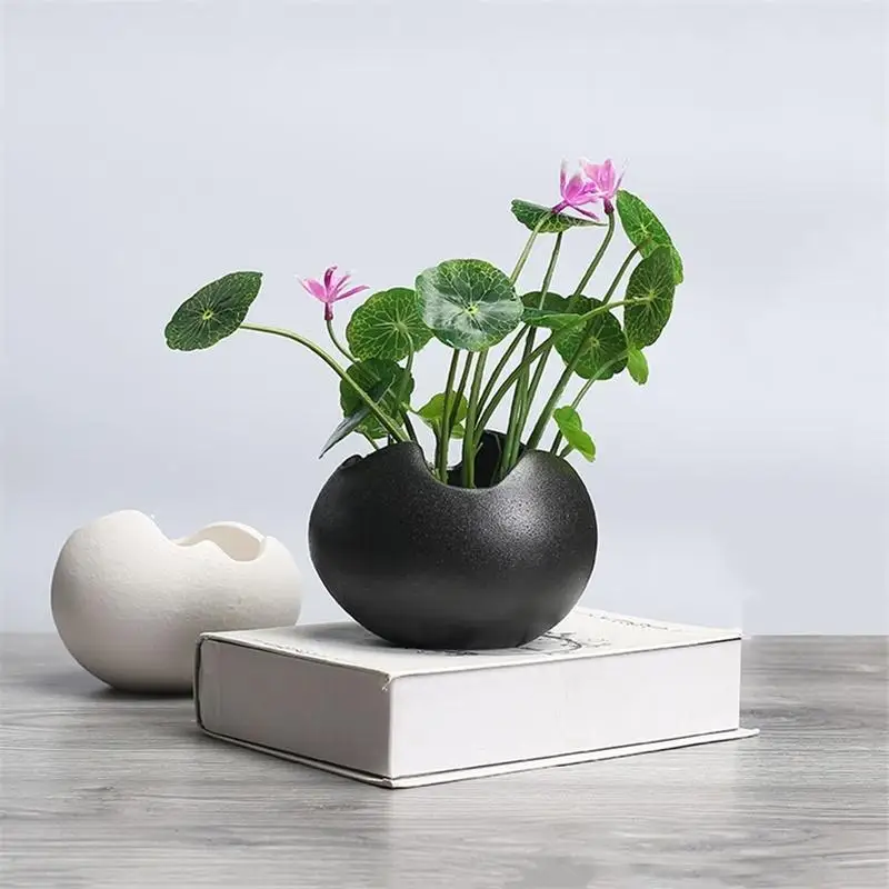 Adeeing креативный керамический Яйцевидный цветочный горшок простой гидропонный растительный контейнер как украшения
