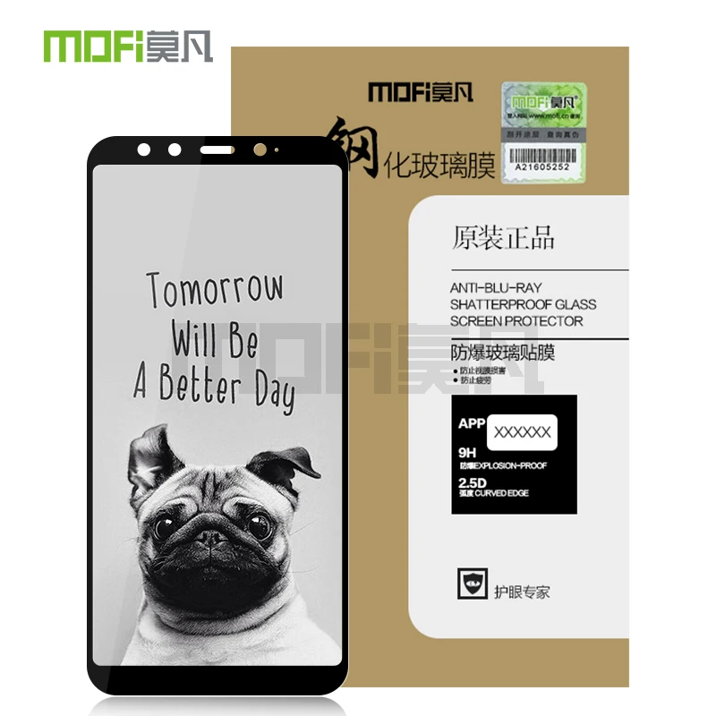 

For Xiaomi Mi A2 / Xiaomi Mi 6X Glass Tempered MOFi For Xiaomi MI 6X Screen Protector Film Full Cover Tempered Glass