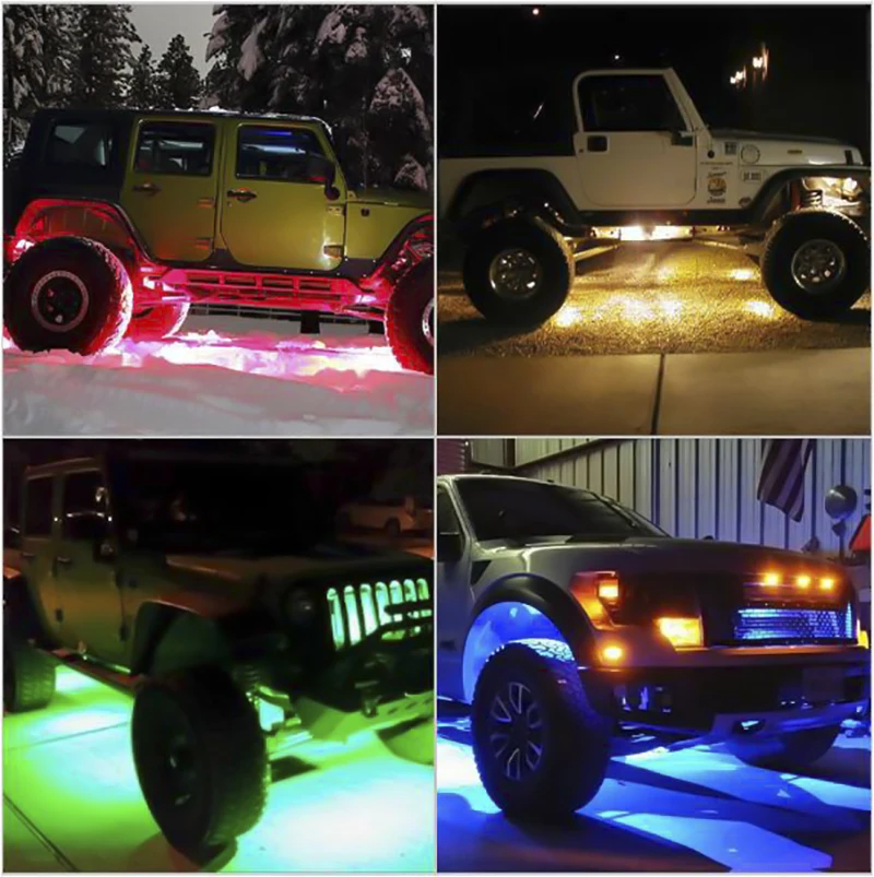 4pcs-Waterproof-Off-Road-LED-Rock-Light-Kit-Multi-Function-Mini-Bluetooth-RGB-LED-Rock-Light