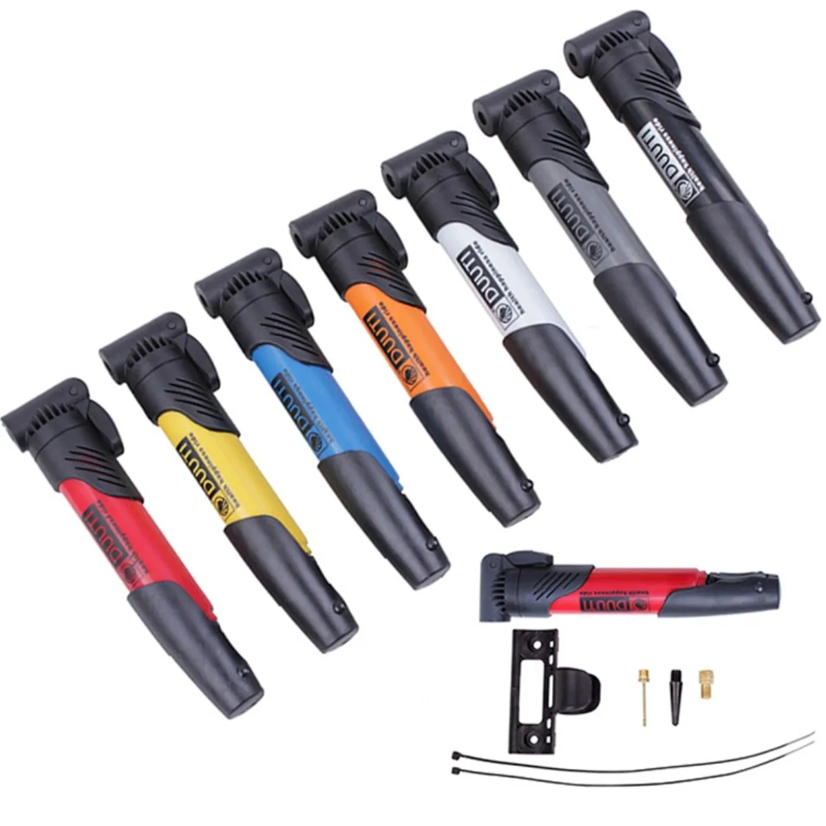 

Multi-functional Portable Mini Bicycle Pumps Double Stroke Gas Mouth Cycling MTB Bike Air Pump Tyre Tire Ball HOT SALE