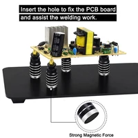 NEWACALOX Hot Air Gun Frame Soldering Iron Holder PCB Clip Soldering Station Heat Gun Stand Welding Tool 2