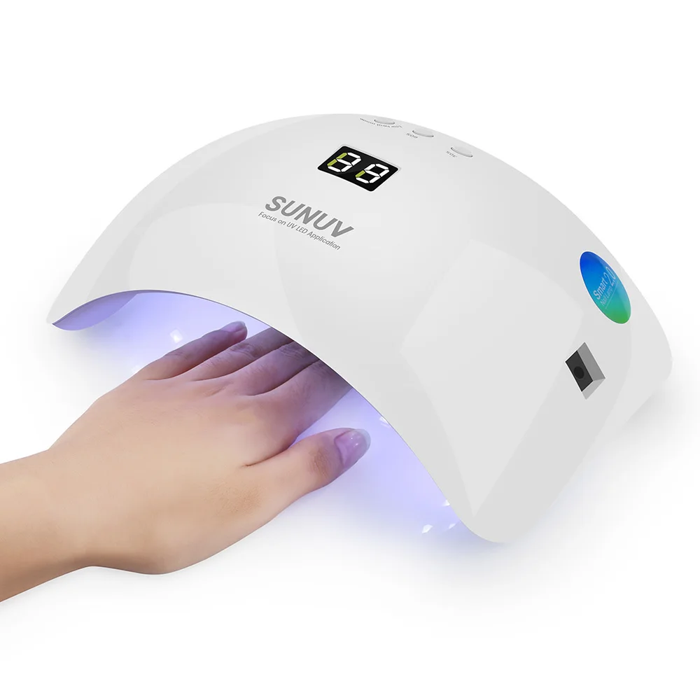 48W Nails Dryer SUNUV LED UV Lamps Gel Polish Manicure Machines For All Lamp With Digital Display Infrared Sensor Timer | Красота и