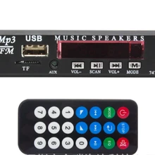 Elistoooop DC 5 в 12 В Беспроводной MP3 WMA декодер доска аудио модуль USB TF Радио Автомобильная Музыка MP3 для автомобиля аксессуары