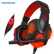 Cheaper PLEXTONE PC780 Wired Gaming Headphone Earphone Gamer Headset Stereo Sound with Microphone LED Audio Cable for PC Gamer