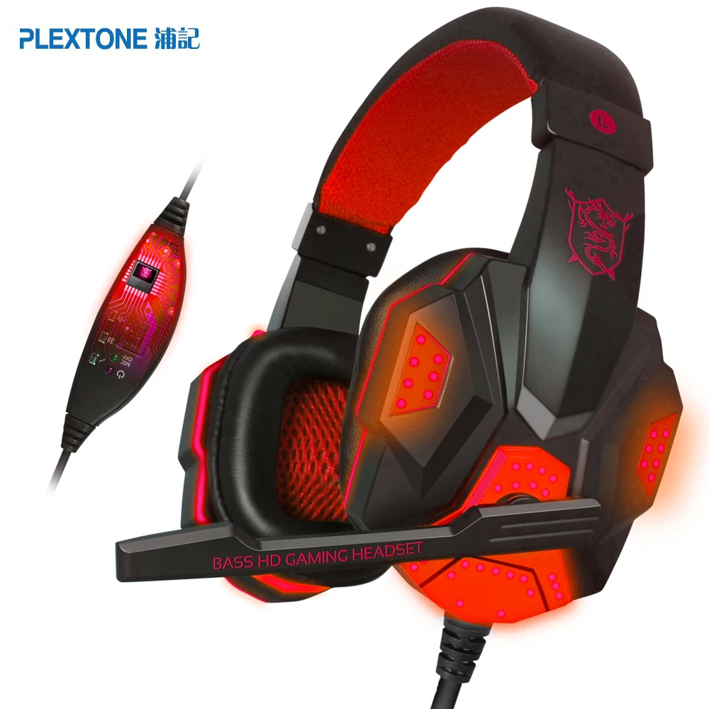 Plextone PC780 Проводная наушники геймер гарнитура стерео звук с микрофоном