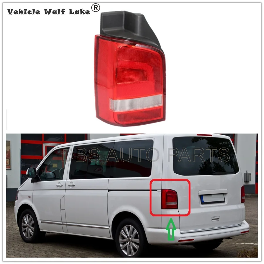 Левая сторона хвост светильник для Фольксваген транспортер Multivan T5 T6 2010 2011 2012 2013
