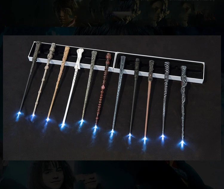 

Hot sale Cosplay show Harri Potter magic wand Full range of magic stage props glow Halloween props Christmas School gift
