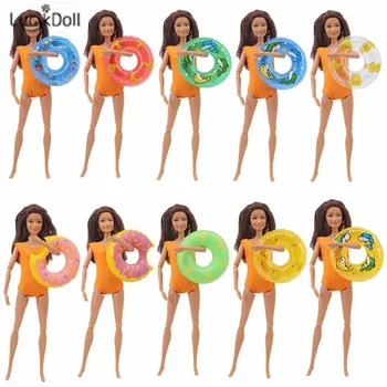 

LUCKDOLL12 Swimwear Beach Swimwear Bikini Swimming Lifebuoy Barbiees Accessories,Girls Toys,Generation,Birthday Gift