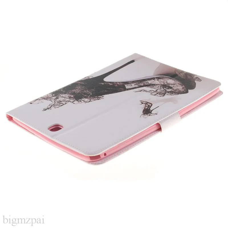 Fashion 2 Sides Painted Leather Case For Samsung Galaxy Tab A 9.7 T550 T551 T555 Tablet Cover 9.7 Inch Stand Wallet Flip Case  (66)
