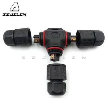 

LLT L20, T-type waterproof connector 2 pin,IP67, LED outdoor connector,Current Rating 20A,Industrial power cable wire connector