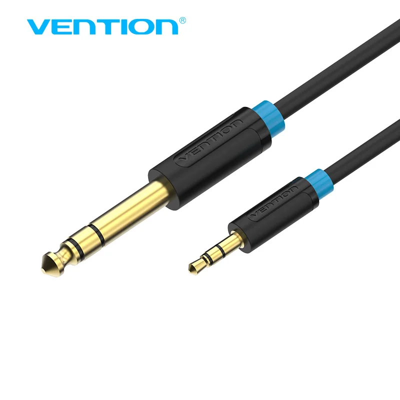 Vention 3 5 мм до 6 35 адаптер Aux кабель для усилителя миксера Позолоченный Jack 0 m 3m 5m