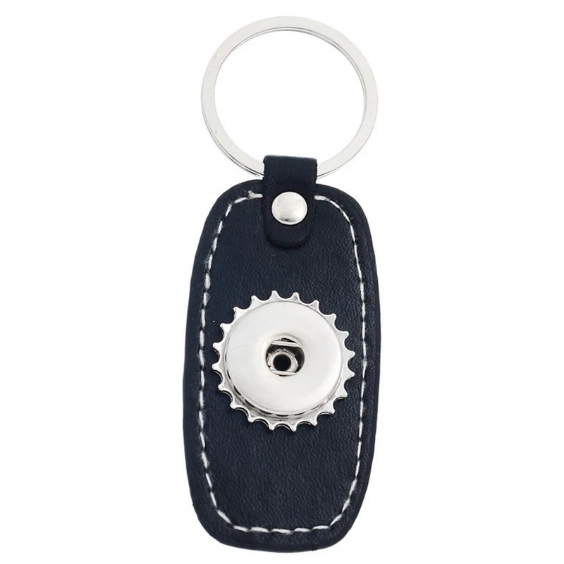 

1PC Key Ring Fit Snap Buttons BlackSize:9.2x3.2cm