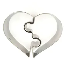 Love Heart головоломка формочка для печенья набор для свадебного печенья из нержавеющей стали бисквитные резаки инструменты для выпечки для тортов