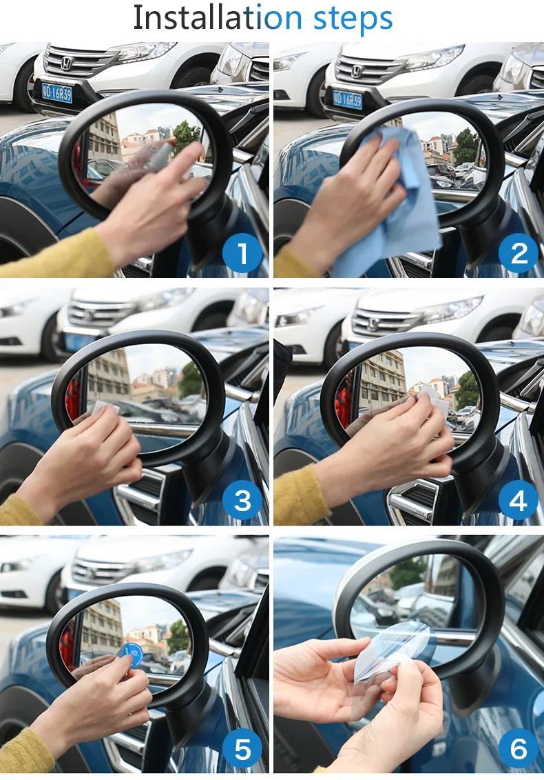 AMBERMILE Car Rearview Film Anti Fog Film Auto Rainproof Sticker for Mini Cooper R55 R56 R57 R61 F54 F55 F56 R60 F60 Accessories (7)