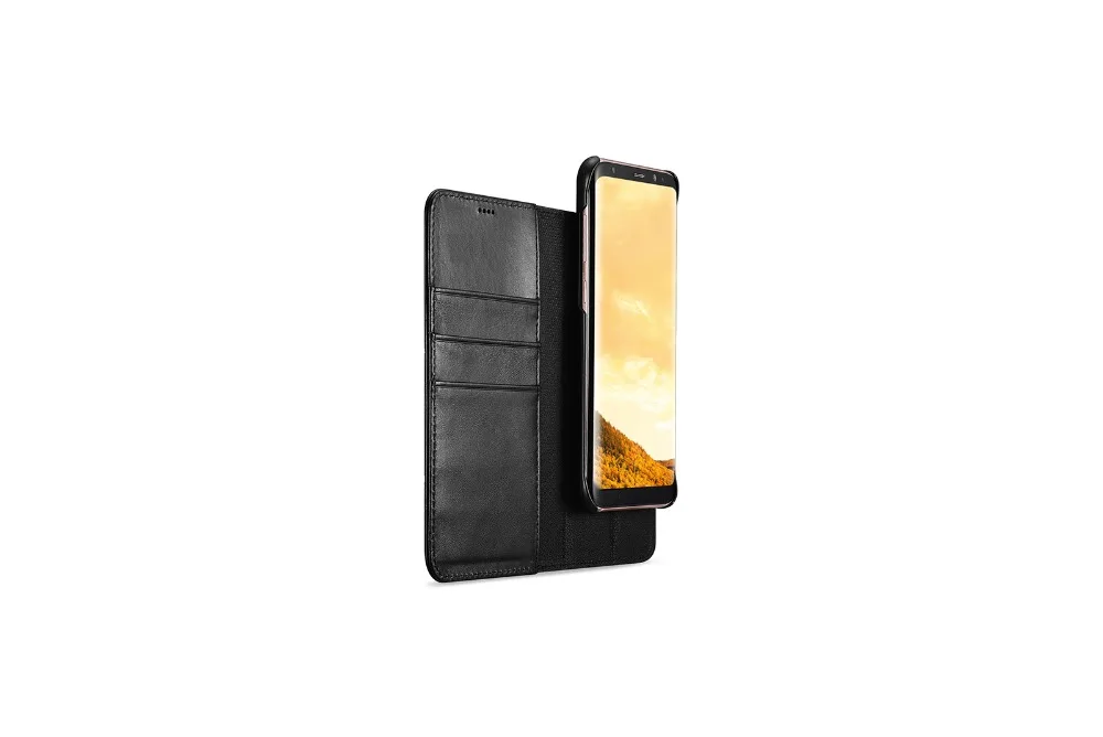 Icarer кожаный чехол-книжка для Samsung Galaxy S8 съемный 2 в 1 чехол-книжка для Samsung S8 Plus откидная крышка